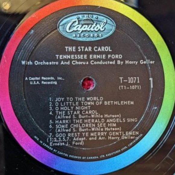 Vintage Tennessee Ernie Ford Vinyl LP - The Star Carol - Released 1958 - Picture 5 of 10